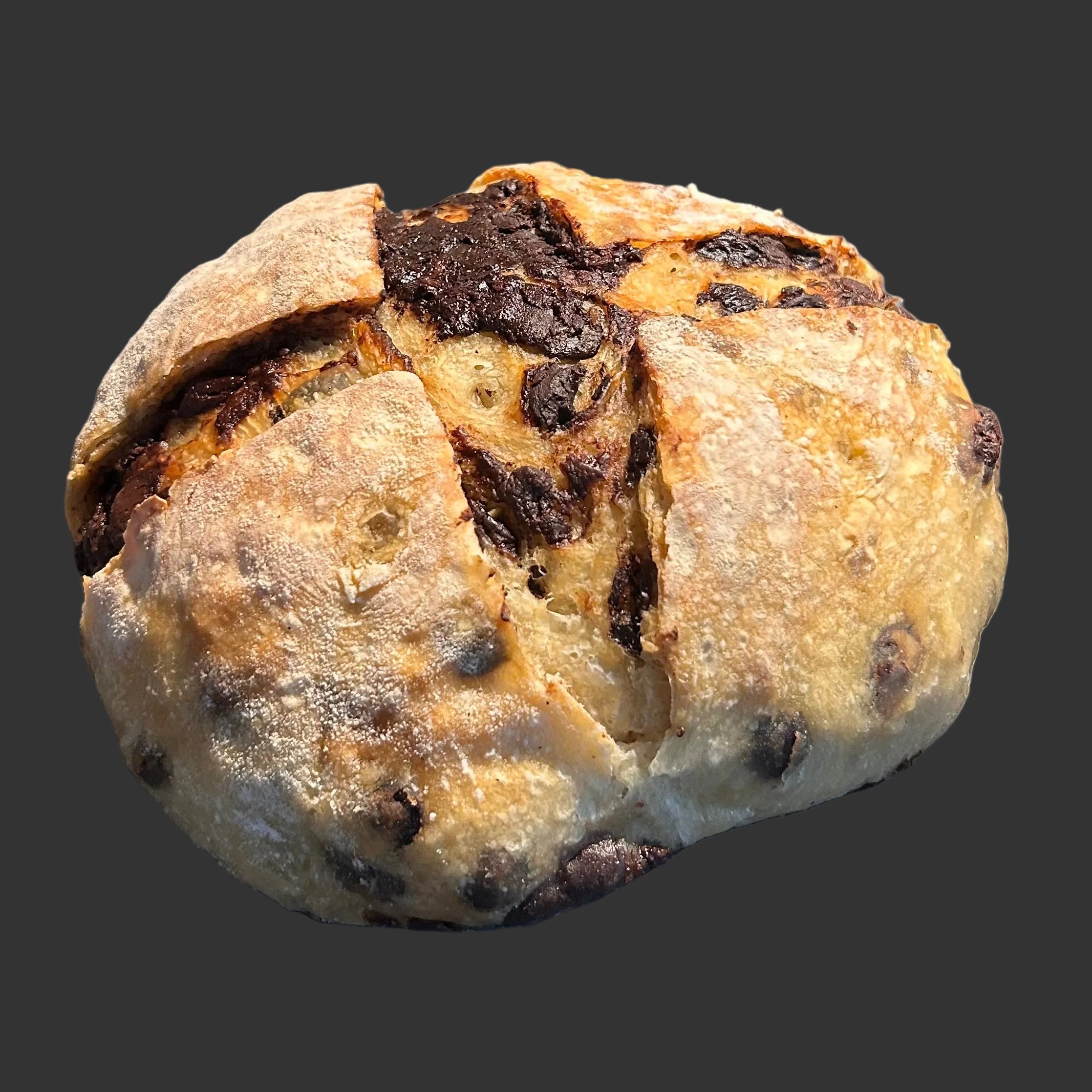 Semi Sweet/Dark Chocolate Chips          Sourdough Loaf
