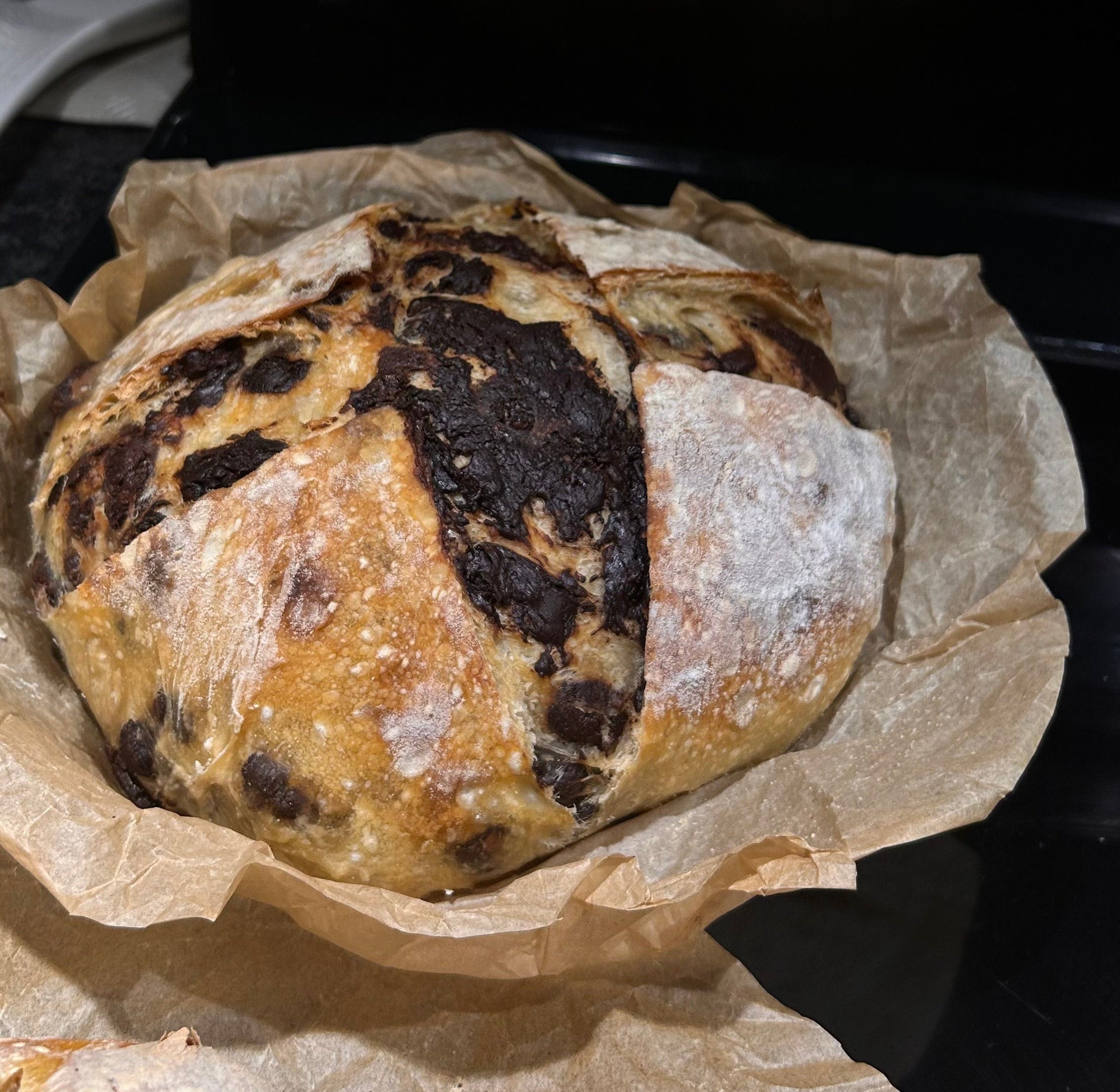 Semi Sweet/Dark Chocolate Chips          Sourdough Loaf